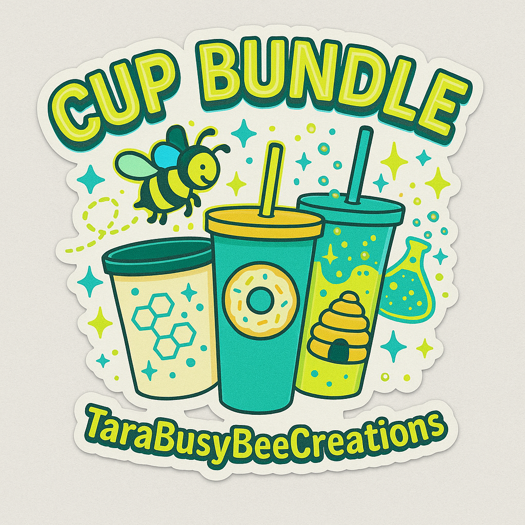 Cup Bundle (2 cup charms, 2 straw toppers, 2 straw charms)