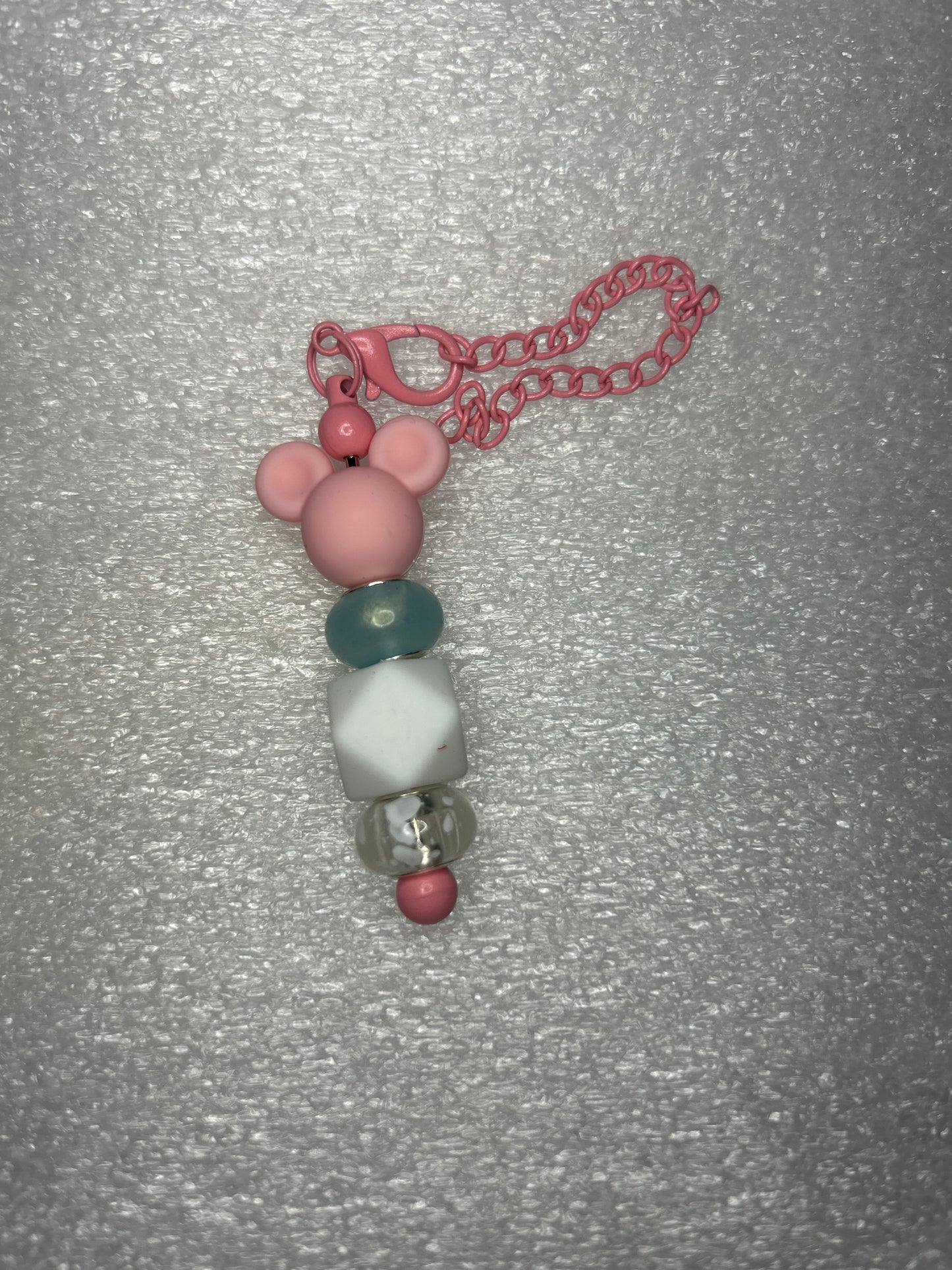 Pink Mickey Cup Charm