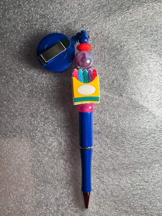 Crayon Badge Reel-Focal Pen