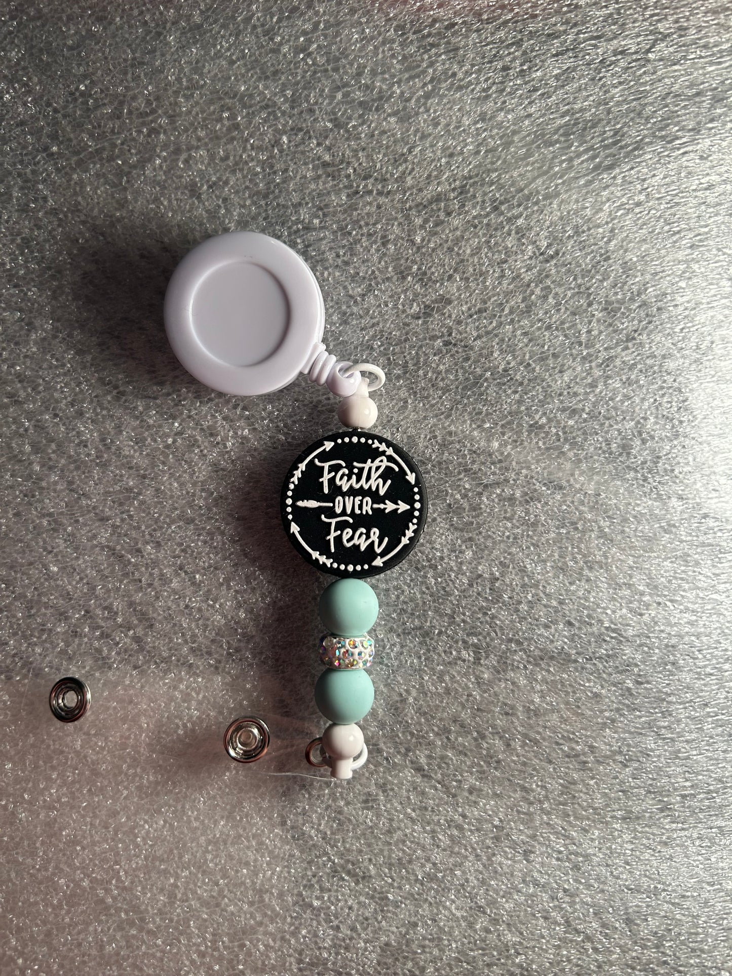 Faith over fear – (3styles) focal badge reel