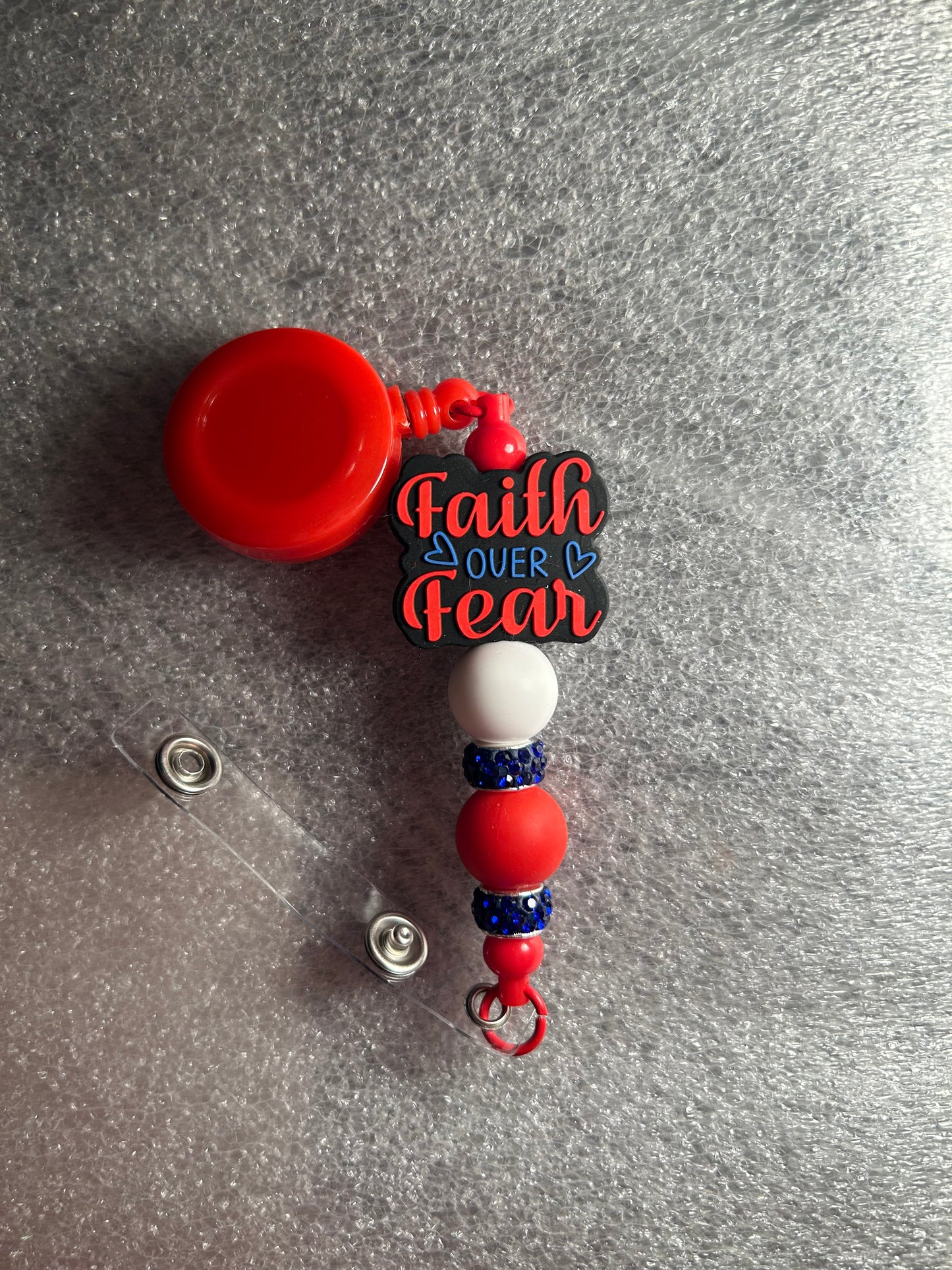 Faith over fear – (3styles) focal badge reel