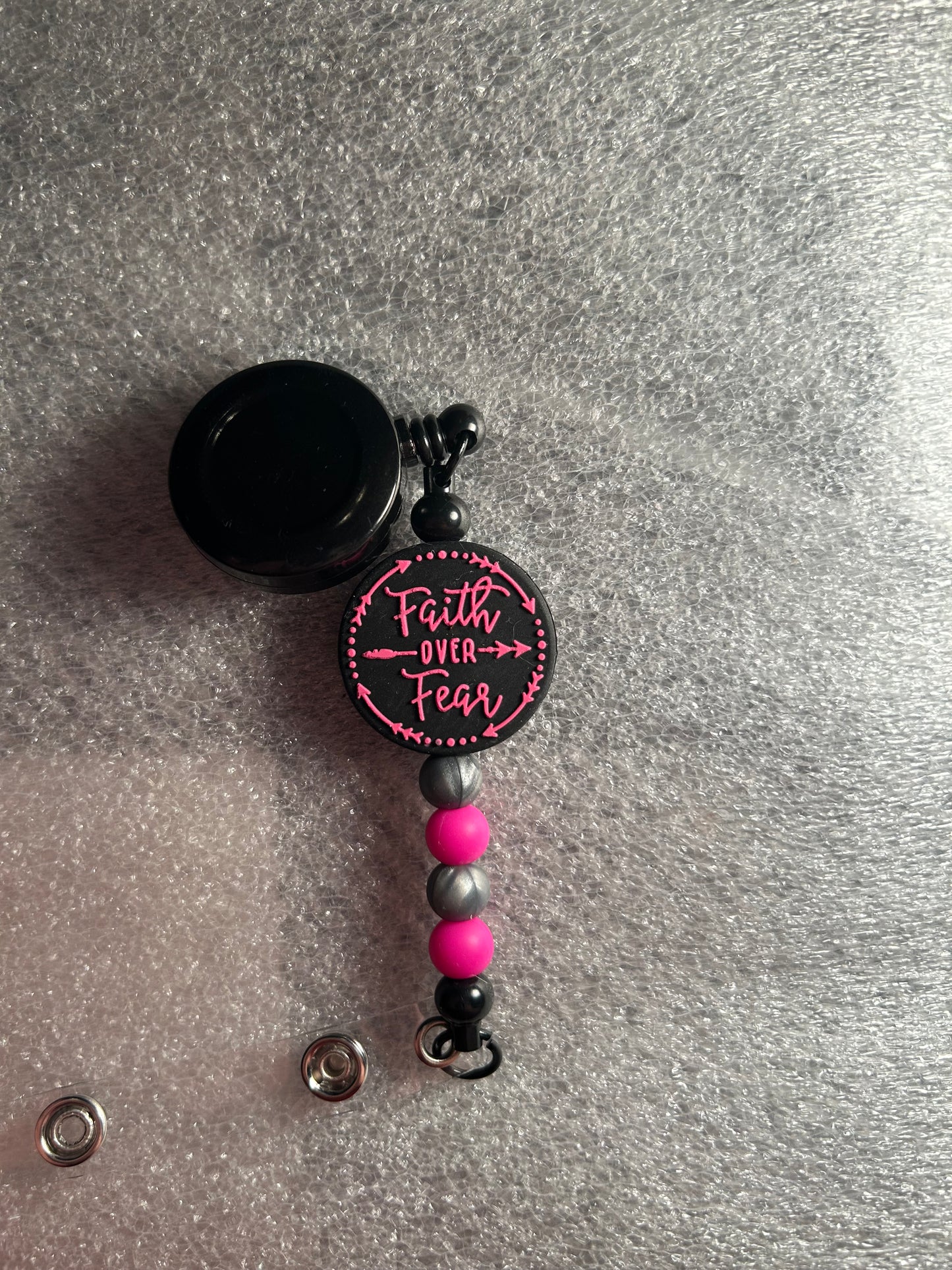 Faith over fear – (3styles) focal badge reel